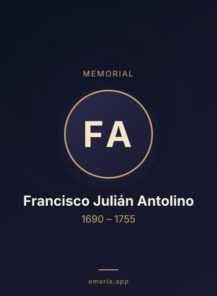 Memorial portrait of Francisco Julián Antolino