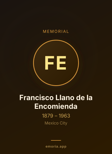 Memorial portrait of Francisco Llano de la Encomienda