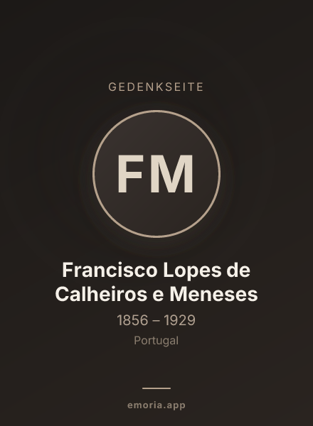 Gedenkportrait von Francisco Lopes de Calheiros e Meneses