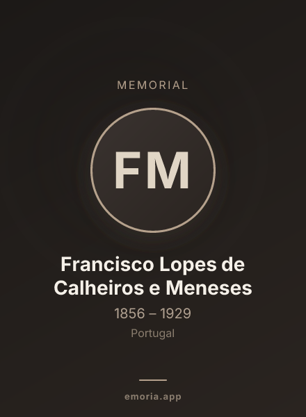 Memorial portrait of Francisco Lopes de Calheiros e Meneses