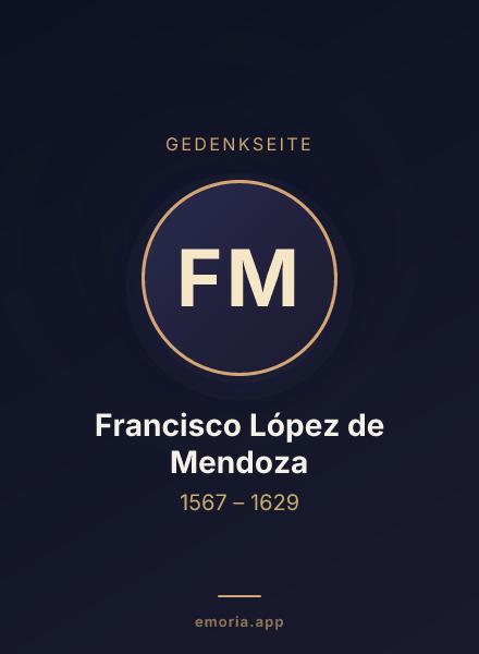 Gedenkportrait von Francisco López de Mendoza