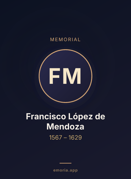 Memorial portrait of Francisco López de Mendoza
