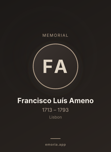 Memorial portrait of Francisco Luís Ameno
