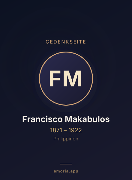 Gedenkportrait von Francisco Makabulos