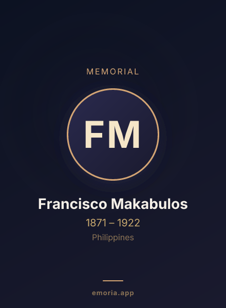 Memorial portrait of Francisco Makabulos