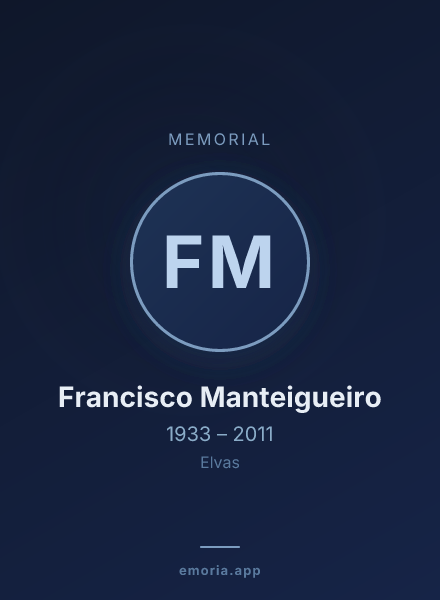 Memorial portrait of Francisco Manteigueiro