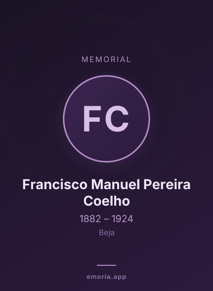 Memorial portrait of Francisco Manuel Pereira Coelho