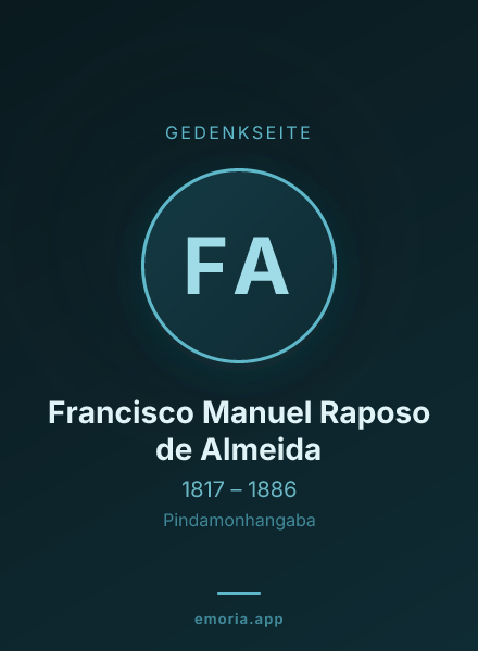 Gedenkportrait von Francisco Manuel Raposo de Almeida