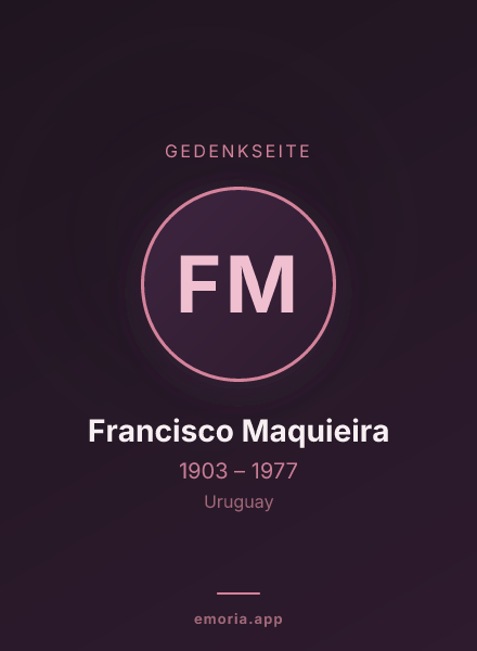 Gedenkportrait von Francisco Maquieira