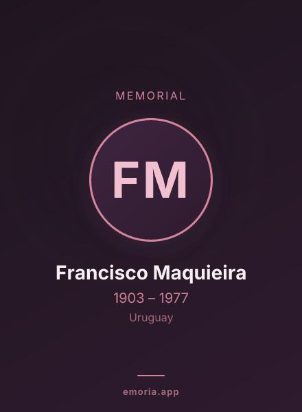 Memorial portrait of Francisco Maquieira