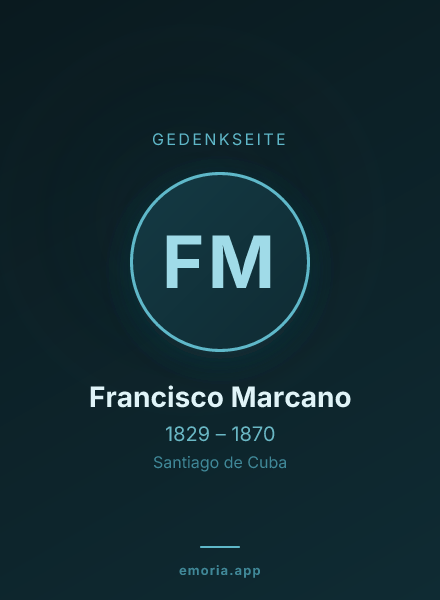 Gedenkportrait von Francisco Marcano