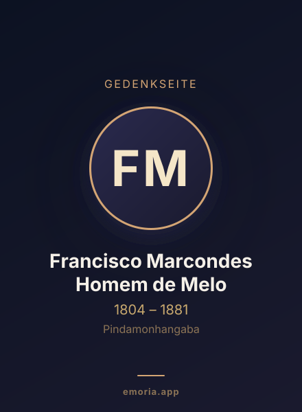 Gedenkportrait von Francisco Marcondes Homem de Melo