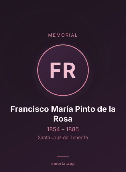 Memorial portrait of Francisco María Pinto de la Rosa