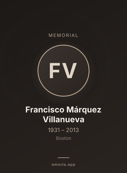 Memorial portrait of Francisco Márquez Villanueva