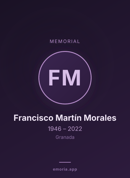 Memorial portrait of Francisco Martín Morales