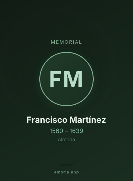 Memorial portrait of Francisco Martínez