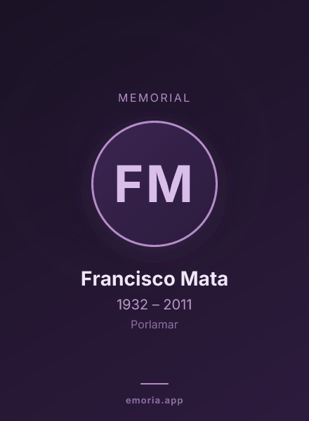 Memorial portrait of Francisco Mata
