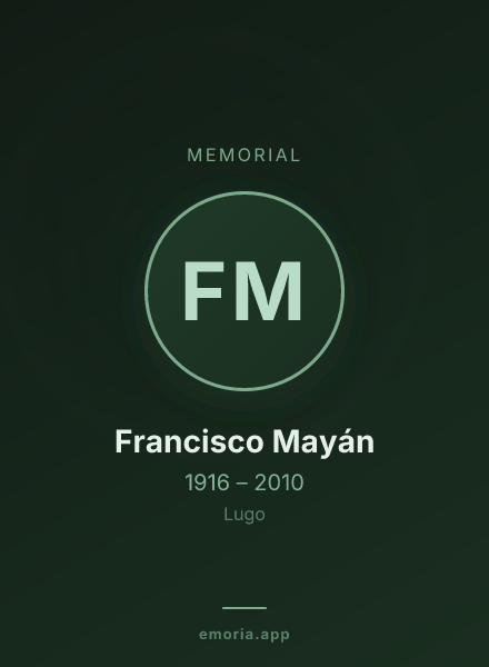 Memorial portrait of Francisco Mayán