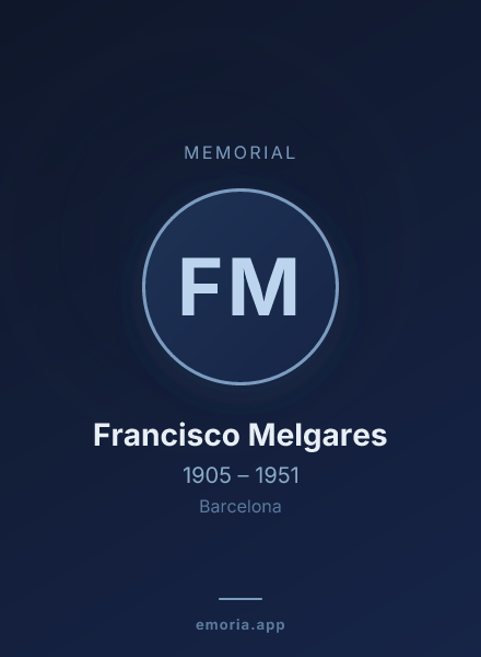 Memorial portrait of Francisco Melgares