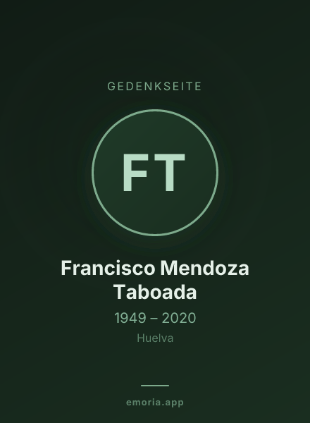 Gedenkportrait von Francisco Mendoza Taboada