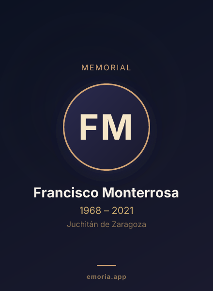 Memorial portrait of Francisco Monterrosa