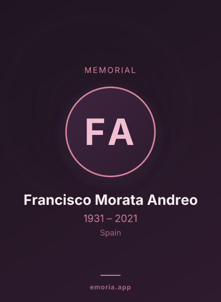 Memorial portrait of Francisco Morata Andreo