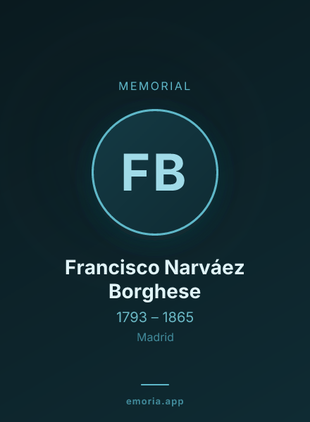 Memorial portrait of Francisco Narváez Borghese