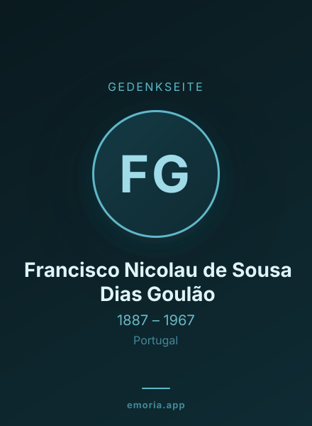 Gedenkportrait von Francisco Nicolau de Sousa Dias Goulão