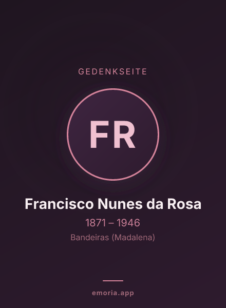 Gedenkportrait von Francisco Nunes da Rosa
