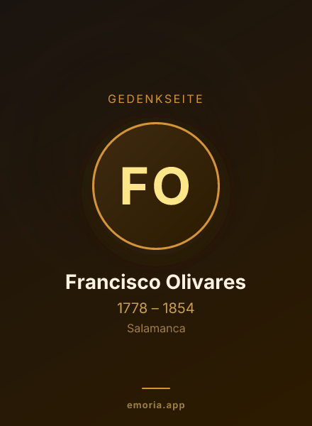 Gedenkportrait von Francisco Olivares