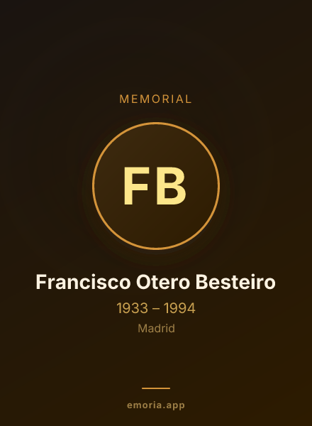 Memorial portrait of Francisco Otero Besteiro