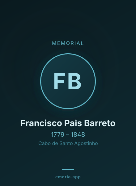 Memorial portrait of Francisco Pais Barreto