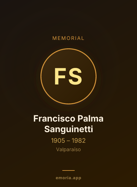 Memorial portrait of Francisco Palma Sanguinetti
