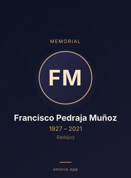 Memorial portrait of Francisco Pedraja Muñoz