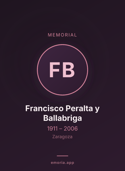 Memorial portrait of Francisco Peralta y Ballabriga