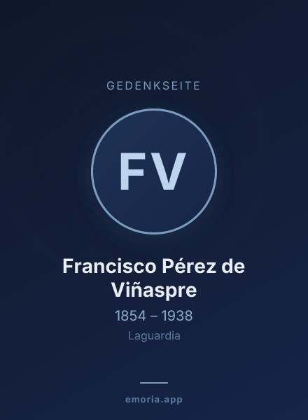 Gedenkportrait von Francisco Pérez de Viñaspre