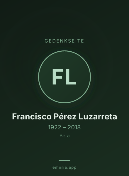 Gedenkportrait von Francisco Pérez Luzarreta
