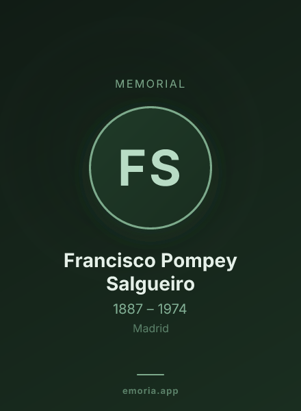 Memorial portrait of Francisco Pompey Salgueiro