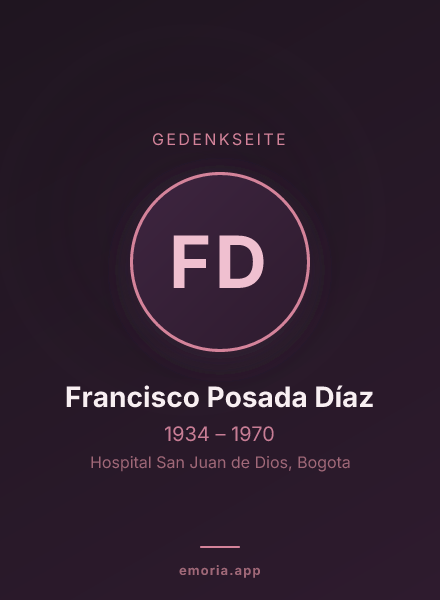 Gedenkportrait von Francisco Posada Díaz