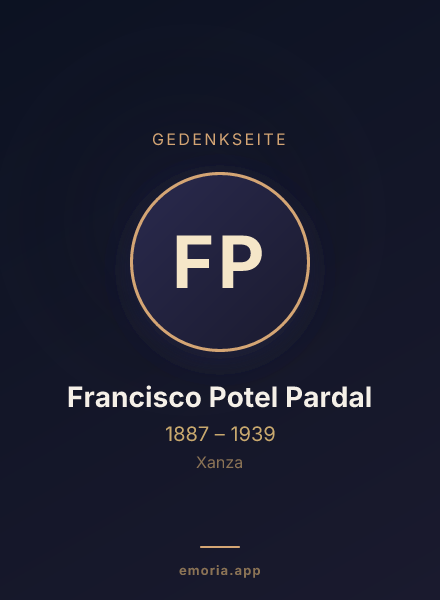 Gedenkportrait von Francisco Potel Pardal