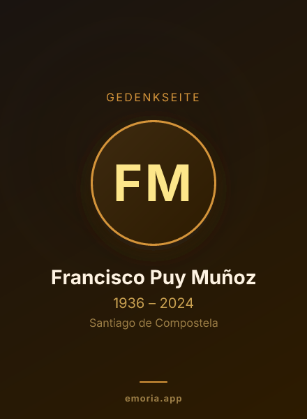 Gedenkportrait von Francisco Puy Muñoz