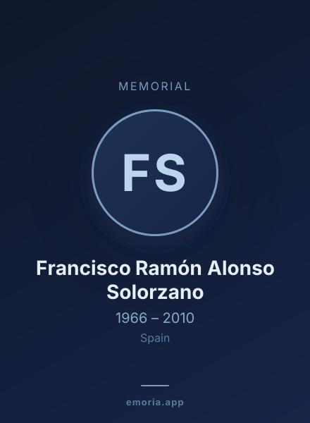Memorial portrait of Francisco Ramón Alonso Solorzano