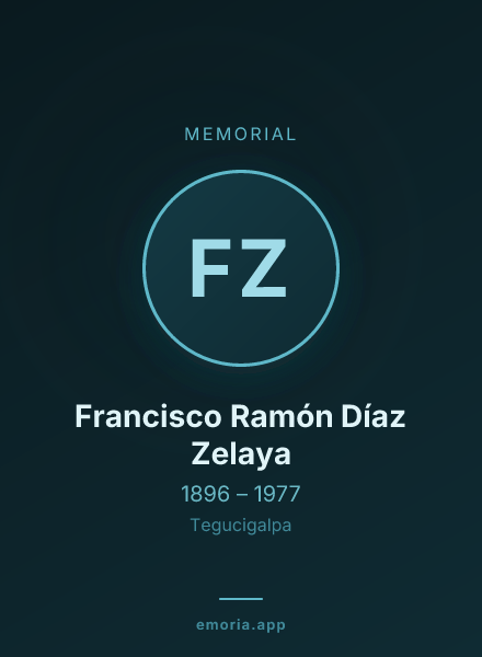 Memorial portrait of Francisco Ramón Díaz Zelaya