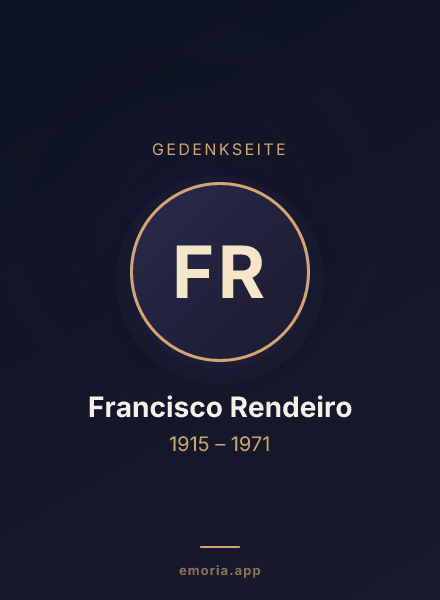 Gedenkportrait von Francisco Rendeiro