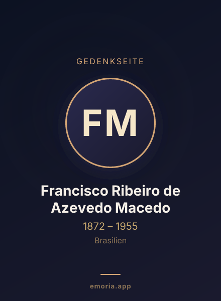 Gedenkportrait von Francisco Ribeiro de Azevedo Macedo