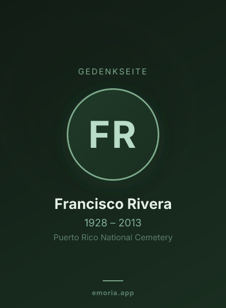 Gedenkportrait von Francisco Rivera