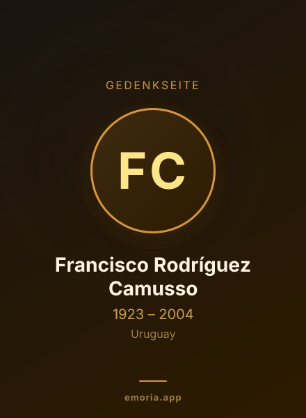Gedenkportrait von Francisco Rodríguez Camusso