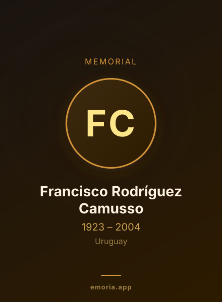 Memorial portrait of Francisco Rodríguez Camusso