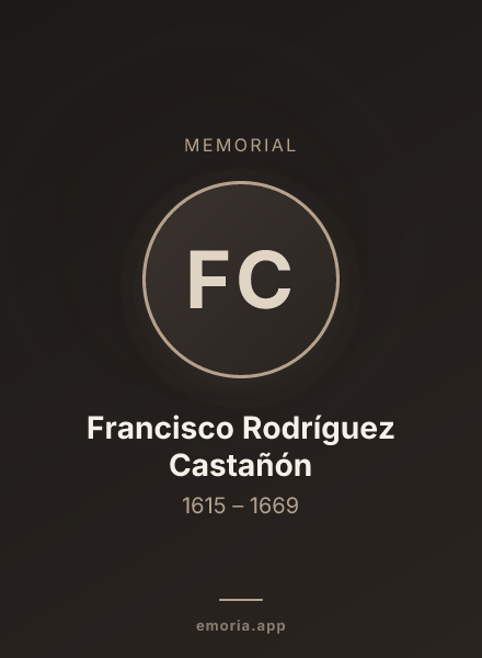 Memorial portrait of Francisco Rodríguez Castañón