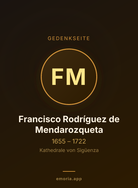 Gedenkportrait von Francisco Rodríguez de Mendarozqueta